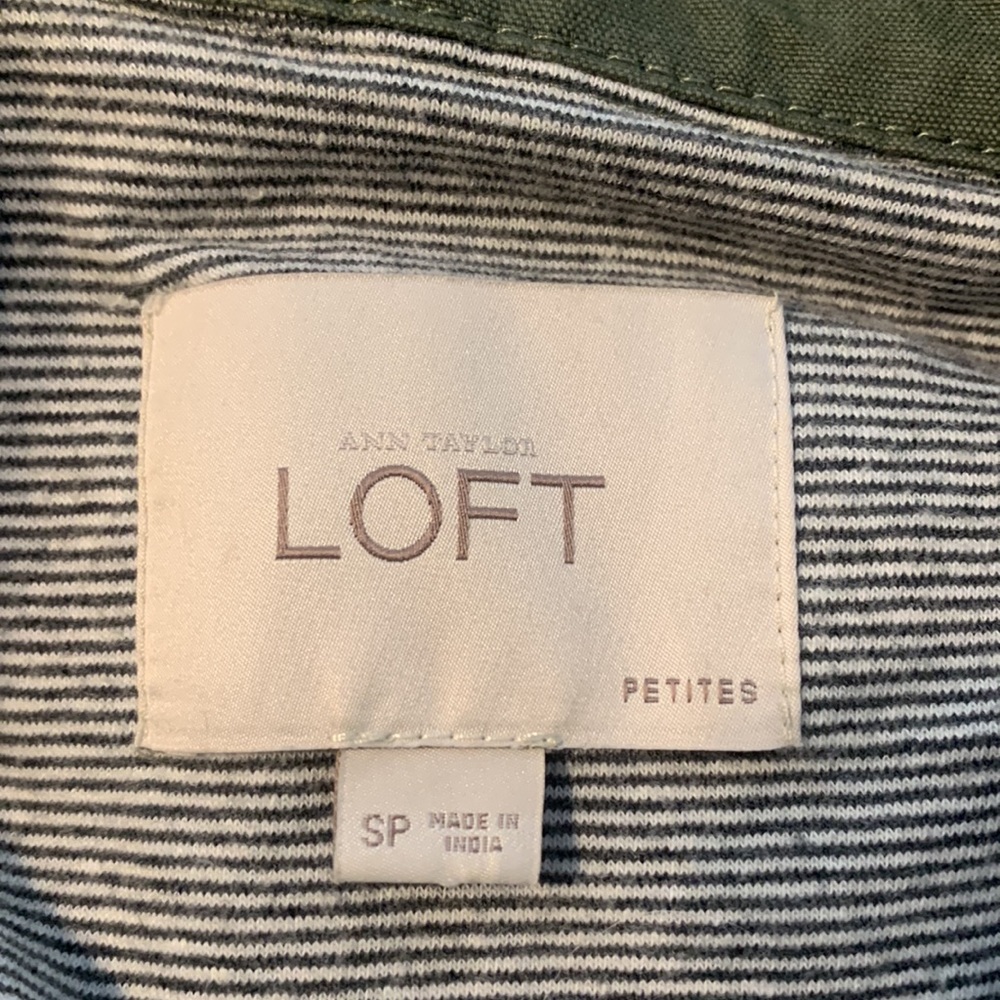 Loft Army Jacket With Drawstring- See Pictures - image 3